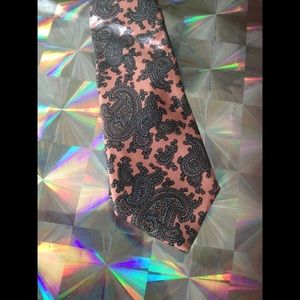 VTG 60s Playboy Swinger Pink Paisley Silk Necktie